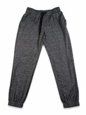 Cory Vines Men's Size M Marled Charcoal Jogger Pants with Drawstring Waist